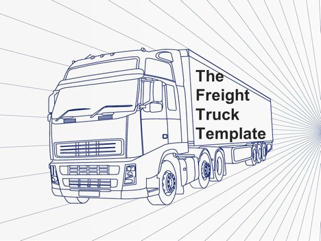 Freight Truck PowerPoint Template