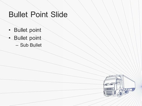 Freight Truck PowerPoint Template inside page