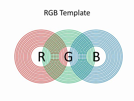 RGB Template with Concentric Circles