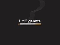 Lit Cigarette PowerPoint Template thumbnail