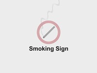 Smoking Sign PowerPoint Template thumbnail