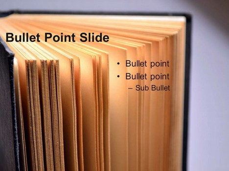 Old Book PowerPoint Template inside page