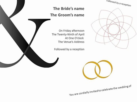 Bold Wedding Invitations