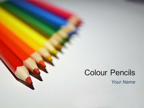 Coloured Pencils Template