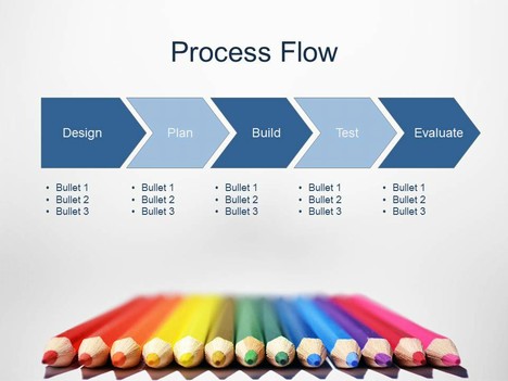 Coloured Pencils Template inside page