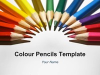 Rainbow Pencils Template thumbnail