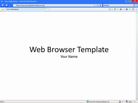 Internet Web Browser Template