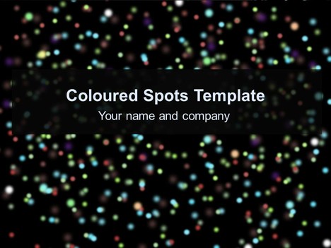 Coloured Spots Template