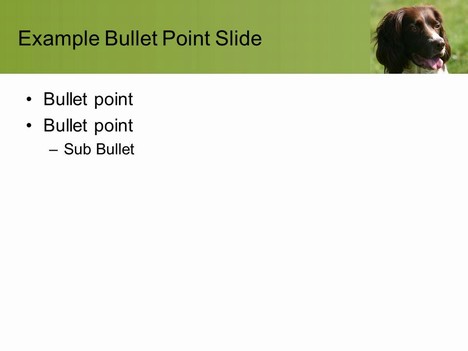 Dog PowerPoint Template inside page