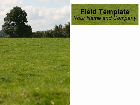 PowerPoint Field Background Template