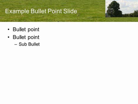 PowerPoint Field Background Template inside page