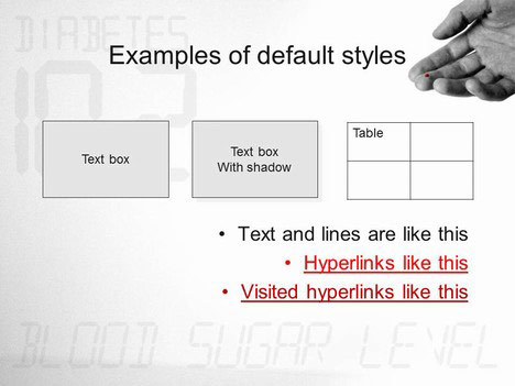Diabetic PowerPoint Template inside page
