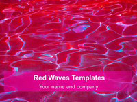 Red Wave Slide for PowerPoint thumbnail