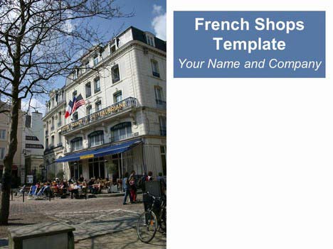 French Shops Background Template
