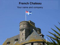 French Chateau background Template