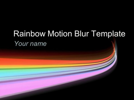 Rainbow Motion Blur Template