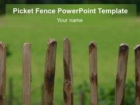 Picket Fence PowerPoint Template thumbnail