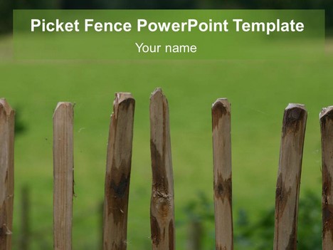 Picket Fence PowerPoint Template