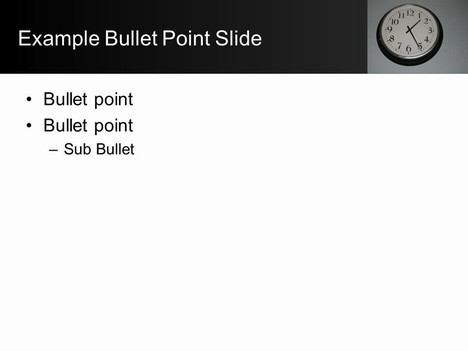 Free School Clock PowerPoint Template inside page