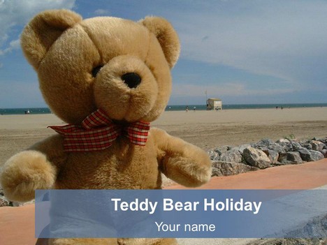 Teddy Bear Holiday Template