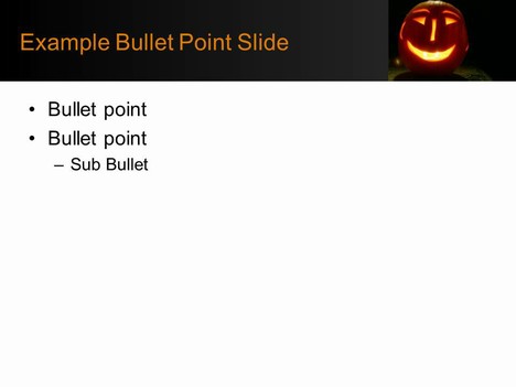 Jack-O’-Lantern Background Template inside page