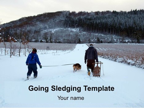 Going Sledging Template