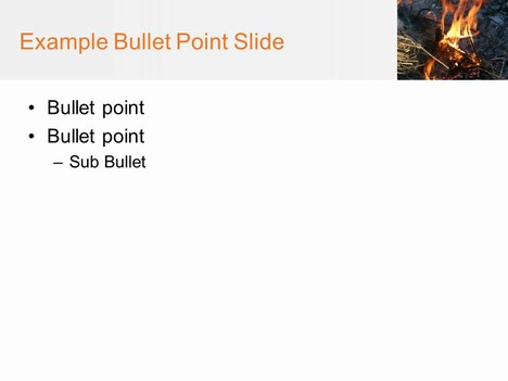 Bonfire PowerPoint Template inside page