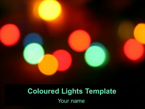 Free Coloured Lights Template