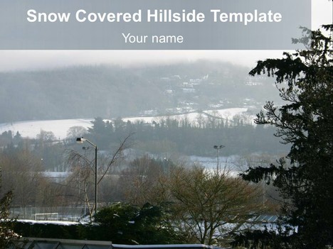 Snow-Covered Hillside Template