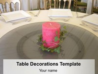 Table Decorations PowerPoint Template thumbnail