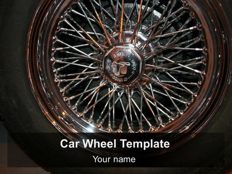 Car Wheel PowerPoint Template