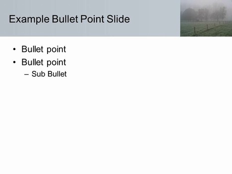 Foggy Field PowerPoint Template inside page