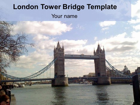 London Tower Bridge Template