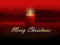 Christmas Candle PowerPoint Template thumbnail