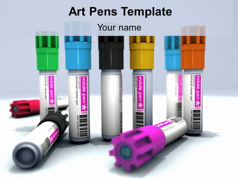 Creative Art Pens Template