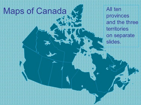 PowerPoint Maps of Canada Template