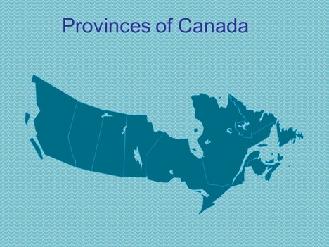 PowerPoint Maps of Canada Template inside page