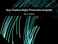 Guy Fawkes Night Fireworks Template thumbnail