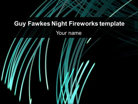 Guy Fawkes Night Fireworks Template