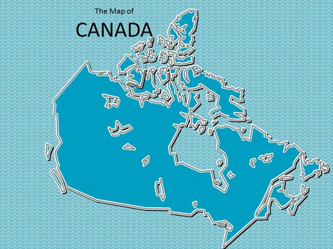 Map of Canada Template