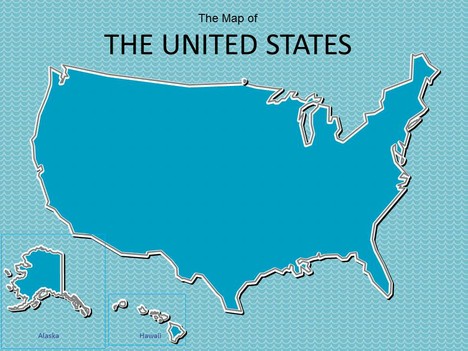 Map of USA PowerPoint Template