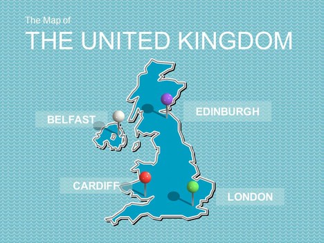 Map of the United Kingdom Template