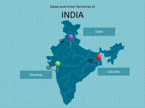 India Map Template inside page