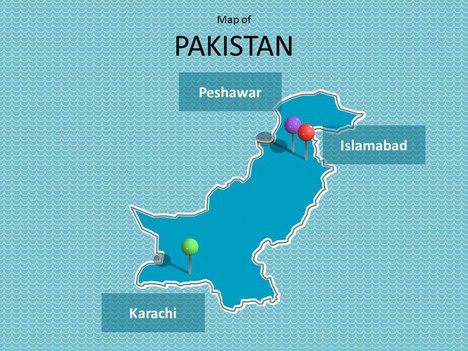 Pakistan Map Template