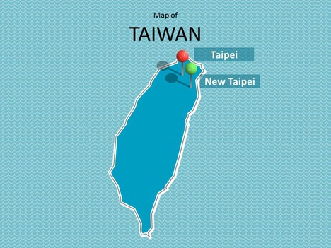 Map of Taiwan Template