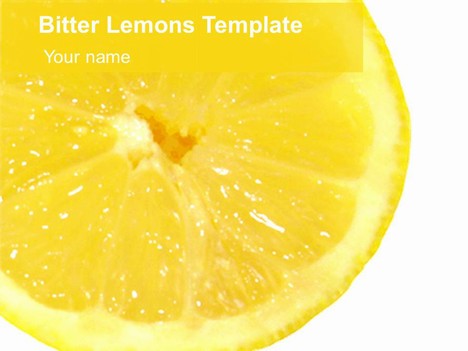 Bitter Lemons Template
