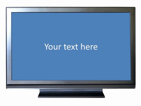 Wide-screen TV Frame Template inside page