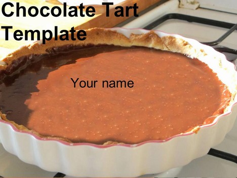 Chocolate Tart PowerPoint Template