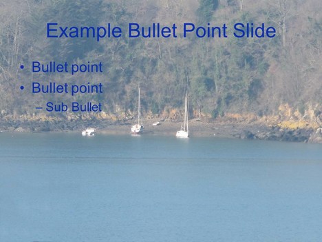 Moored Boat PowerPoint Template inside page