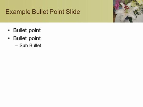 Flower Arrangement Template inside page